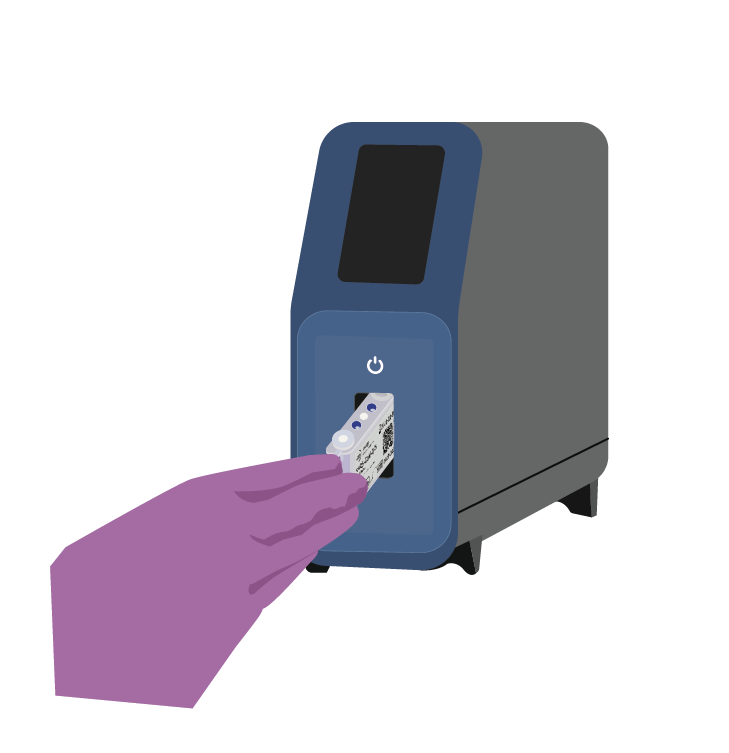 DASH™ Rapid PCR System cartridge insertion